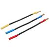 3Pcs 4mm Banana Plug Extension Cable 13cm Length Heat Resistant Banana Plugs Connector Extension Cable Wire for Boats