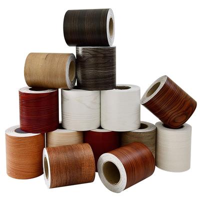 PVC Selbstklebende Sockelleiste Wasserdichte Wandbordürenaufkleber Taillenlinie Tapete Sockelleiste Holz