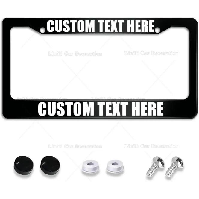 Custom License Plate Frame Add Your Text Image Logo Personalized License Plate Frame Custom License Plate Frames for Cars License Plate Covers Frames