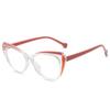 Retro TR90 Double Color Cat Eye Women Glasses Frame Fashion Pink Clear Anti-Blue Light Optical Men Eyewear Frame