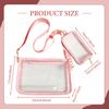 Clear Bag Large Capacity Crossbody for Sporting Events Outdoor Festivals