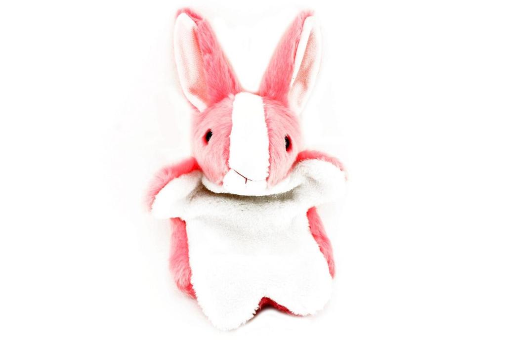 Naissant Cute Pink Bunny Puppet Plush Toy