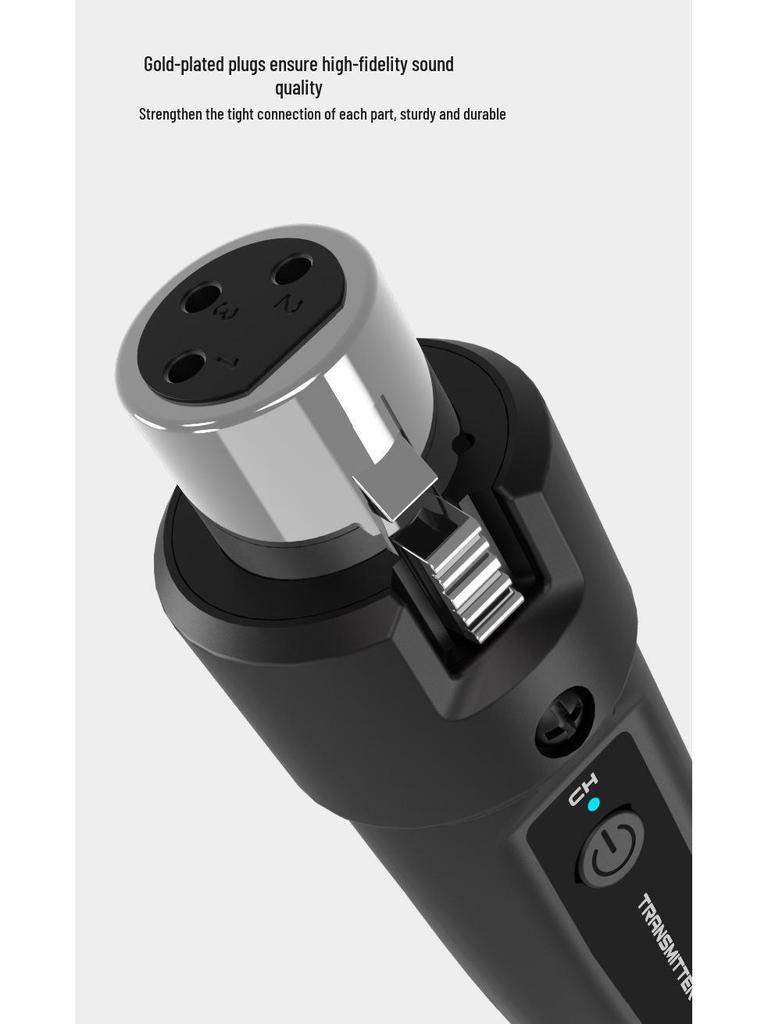 Kusster Guitar Converter: Wired to Wireless Microphone Handheld 2.4G Transmission System, Rechargeable