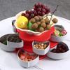 Dust-proof Snack Tray with Phone Holder Jewelry Organizer Rotating Petal Candy Box  Wedding