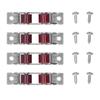 Silent Sliding Window Pulley 4 Pcs Nylon Steel Slot Wheel Heavy Duty Universal Door Window Sliding Replacement Fittings for Home