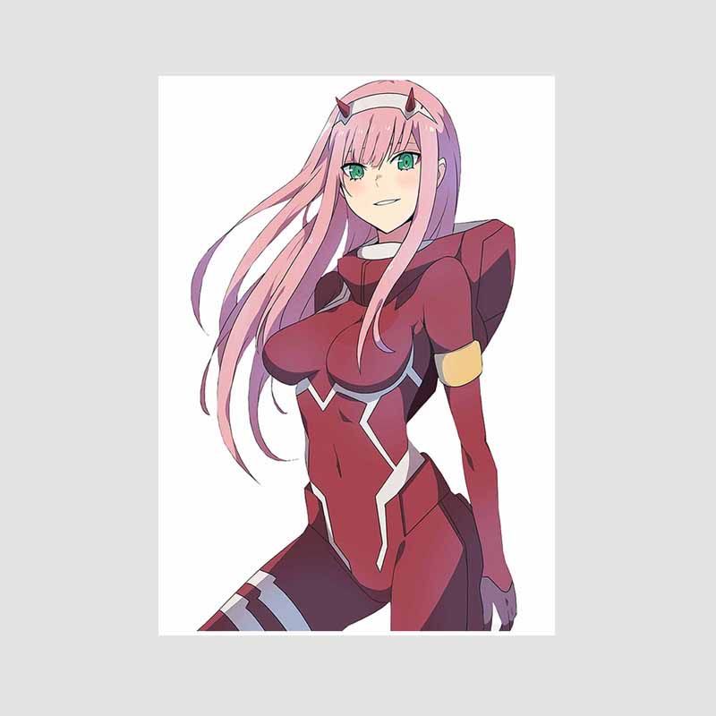 

Аніме-плакати на білому папері Художній живопис Класичне аніме Darling in the Franxx Плакат Home Decor Mural Прикраса вітальні Принти Картинки Подарунки 42x30cm