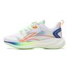 Li Ning Lightweight Durable Comfortable Low-Top Running Shoes Kids Sneakers Standard-White Ice-Orange YKFT062-15