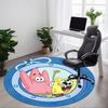 1 stuks SpongeBob, Patrick Ster Tapijt, Rond Antislip Duurzaam Groot Formaat Kantoortapijt, Geschikt voor Kantoor, Mooie Decoratie