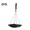 Hanging Bird Feeder Outdoor Hummingbird Feeders Faux Leather Feeding Tray Metal Mesh Attracting Wild Birds Square Platform
