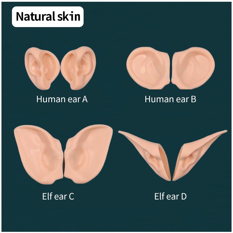 DBS Blyth Puppe Ohr Menschliche Ohren, Elfenohren Mit Ton befestigt, kein Schneiden erforderlich Weiße Haut, Bräunliche Haut, Dunkle Haut, Natürliche Haut