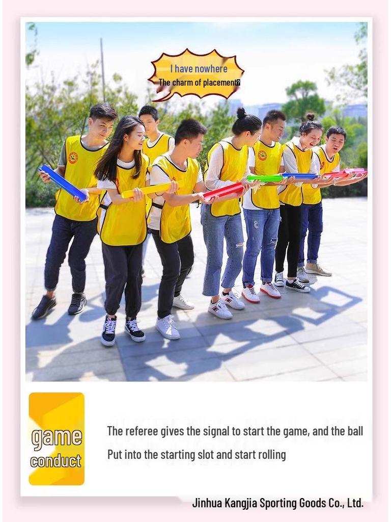 Thousand Mile Marbles: U-shaped Trough Team Game – Outdoor Fun Activity & Puzzle Equipment