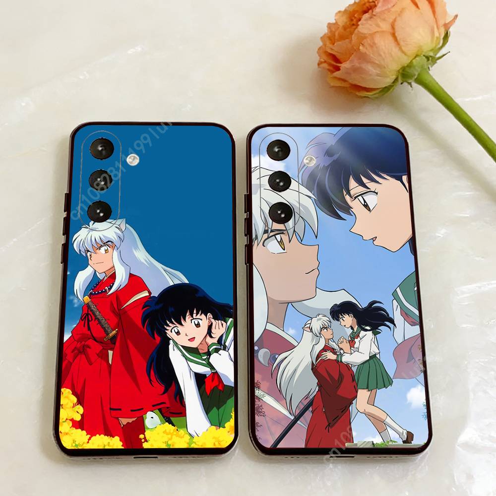 Anime I-Inuyasha K-Kikyo Phone Case for Samsung Galaxy A73 72 71 70 A53 52 41 40 A32 31 30 Note20 Note10 Note9