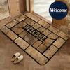 Stone Welcome Floor Mat Non-Slip Absorbent Doormat Bathroom Bedroom Home Decor Rug