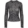 Urban Classics Womens/Ladies All-Over Print Mesh Turtle Neck Long-Sleeved Top