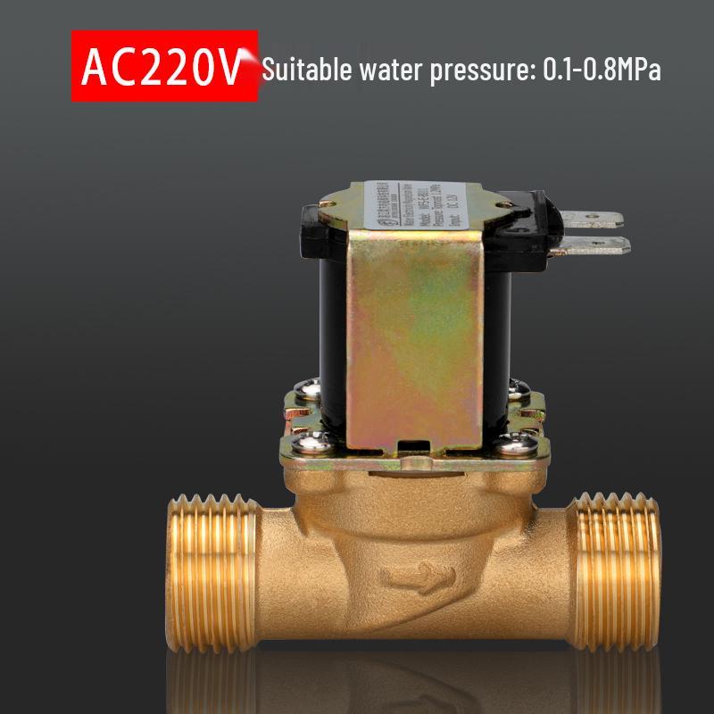 Hochtemperaturbeständiges Kupfer Edelstahl Magnetventil 12V/24V/220V für Wasser Ein- und Auslass