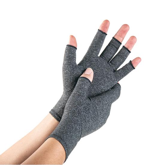Compression Arthritis Gloves Women Men Stretchy Hand Compression Wrap Fingerless Fitness Gloves for Hand Pain Relief Osteoarthritis Typing Driving