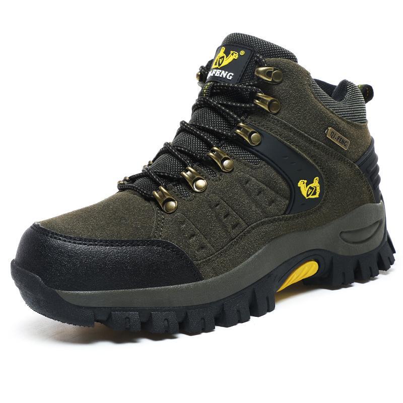 

2025 Outdoor Anti Slip Mountaineering Shoes Thick Soled Wear Resistant Workwear Waterproof Sports Leisure Men s 46 Large 47 39