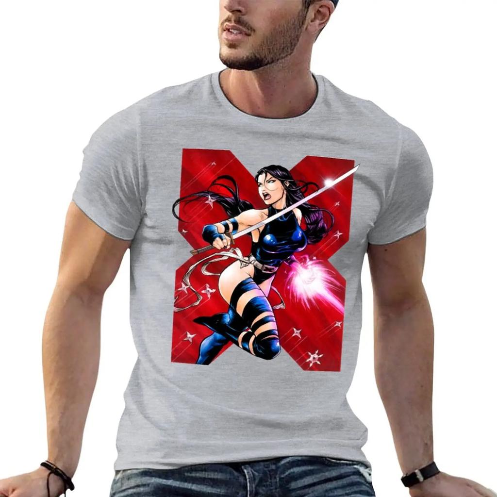 Psylocke T-Shirt Blue Archive Shirts Graphic Graphic T Shirts Anime T Shirts T for Men Cotton