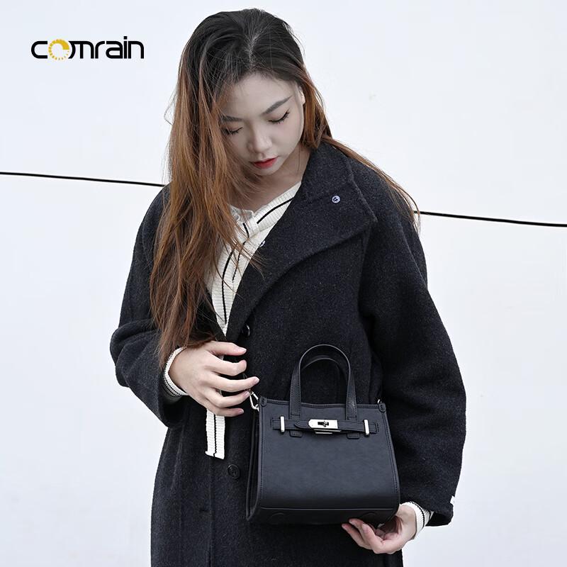 COMRAIN Women's Cowhide Kelly Bag