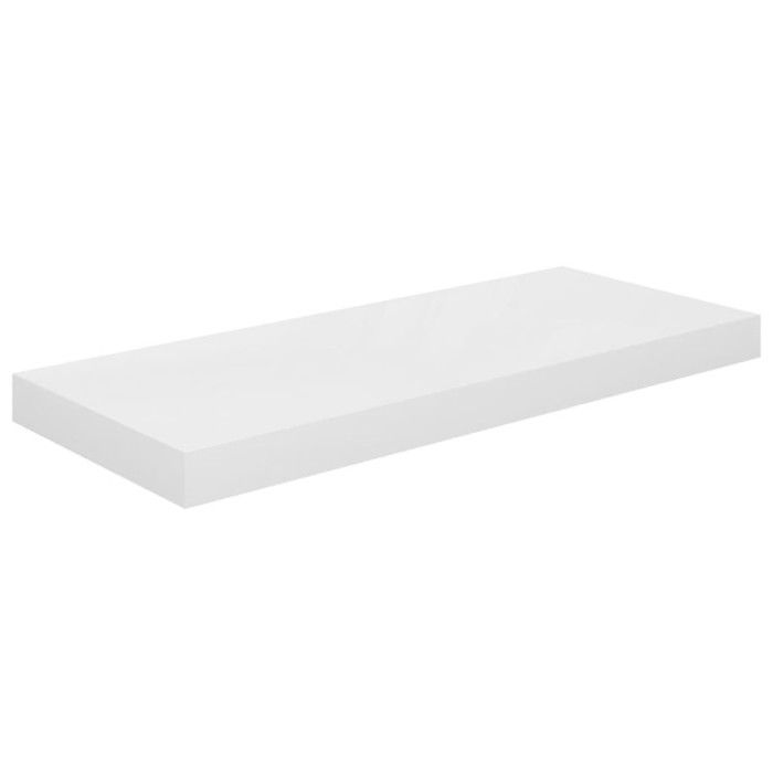 VidaXL Floating Wall Shelf 4 Pcs High Gloss White 60x23,5x3,8cm MDF