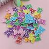 100Pcs Pumpkin DIY Handmade Materials Butterfly Acrylic Beads for Earrings Necklaces Jewelry Marking DIY Accessories