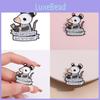 Whimsical Animal Brooch Stylish Cartoon Mouse Design Trendy Letter Badge For Gifts