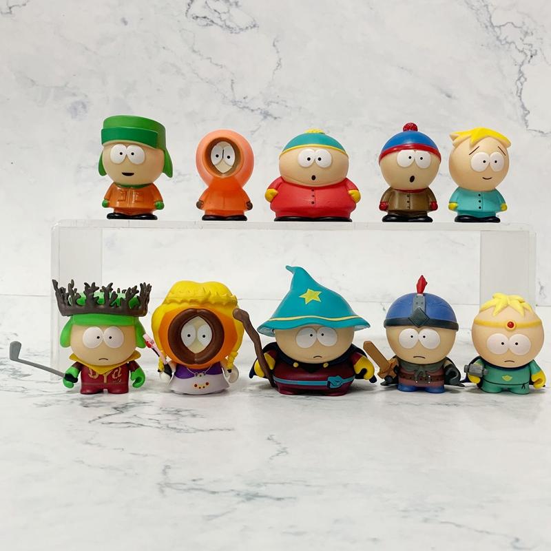 5Pcs/Set South Park Anime Figure The Stick of Truth Kenny McCormick Stan Marsh Adorable Lovely Dolls American Band Ornaments