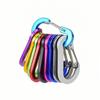 6Pcs/lot Aluminum Alloy Carabiner Keychain Outdoor Camping Climbing Snap Clip Lock Buckle Hook Fishing Accessories