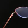 1/2PCS Women's Anti Blue Light Reading Glasses Half Frame Hanging Silk Fashion Business Glasses 2237