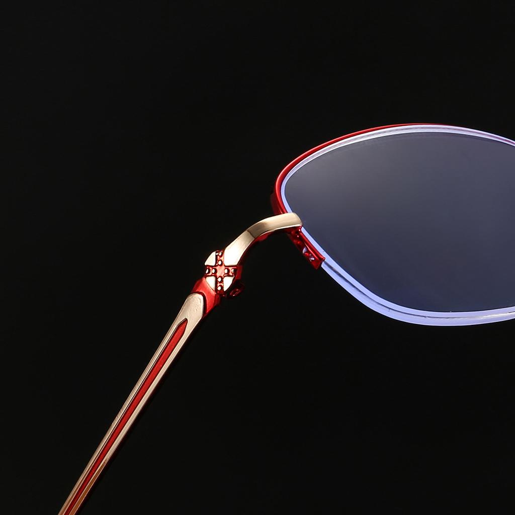 1/2PCS Women's Anti Blue Light Reading Glasses Half Frame Hanging Silk Fashion Business Glasses 2237