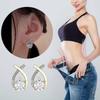 Ohrringe für Damen Lymphatische Germanium-Ohrringe, Germanium-Ohrringe Unregelmäßige High-End-Ohrringe für Damen