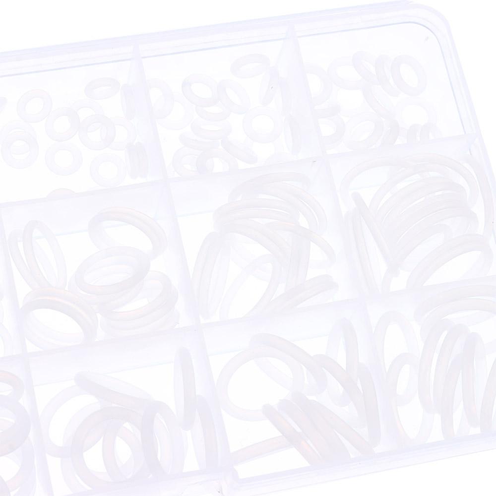 225PCS Food Grade Silicone O Rings Assortment Kits Silicone Ring Gasket  Car Auto Vehicle Repair