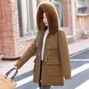 New Winter Parker Removable Wool Collar Cotton Coat Versatile and Slim and Fashionable, One Dress and Three-piece Cotton Jacket for Women