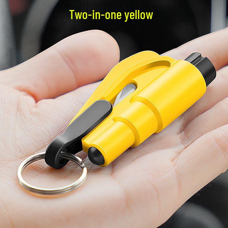 3-in-1 Safety Tool: Whistle, Car Window Breaker, Lifesaving Hammer Keychain