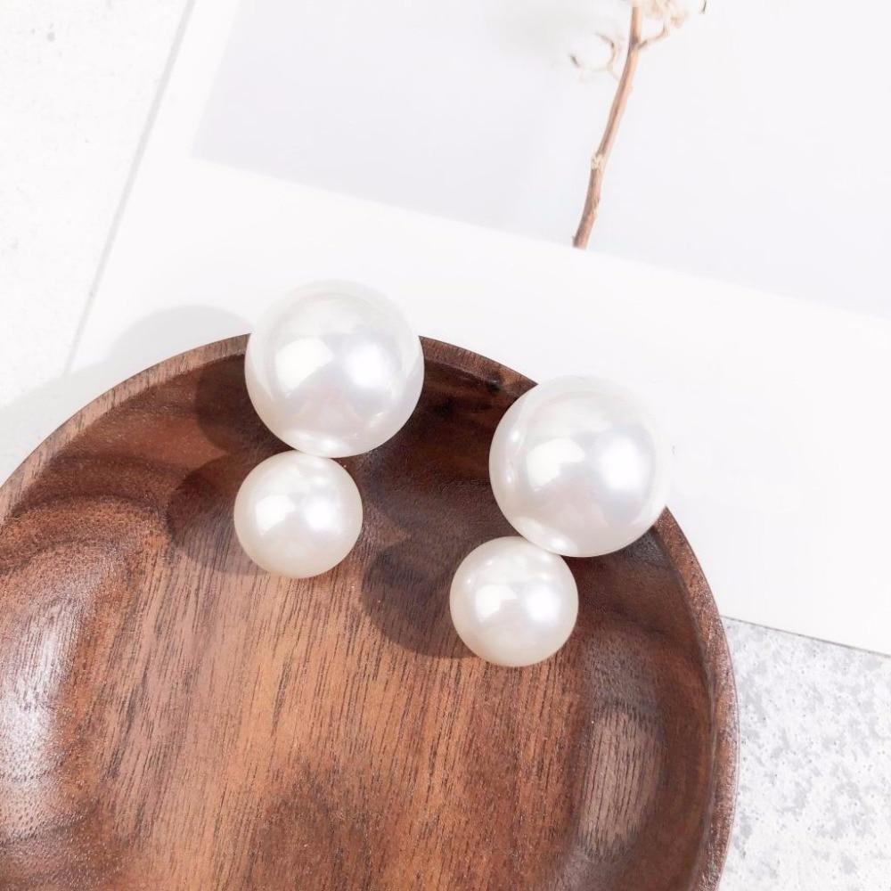 

Серьги из белого двойного искусственного жемчуга для женщин, новые модные серьги, ювелирные изделия, бижутерия, подарки