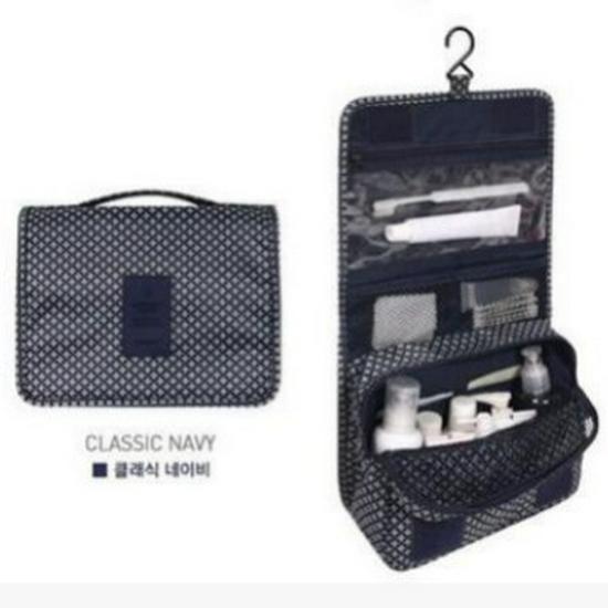 Foldable Hanging Travel Wash Bag & Makeup Organizer