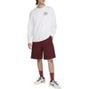 Nike Sb Printed Pattern Crew Neck Casual Long Sleeve T-Shirt Men T-Shirts White FQ3714-100