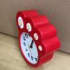 New Japanese and Korean Foot Daisy Gift Alarm Clock 3D Three-dimensional Digital Lazy Bedside Decoration Clock Super Quiet