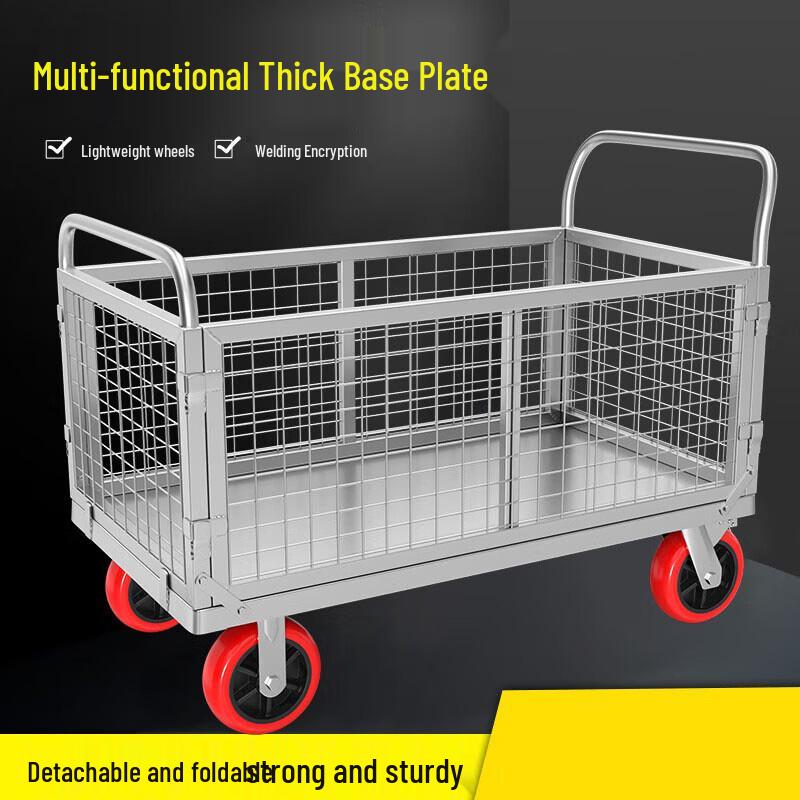 90x60cm Heavy-Duty Flatbed Hand Truck