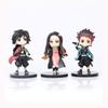 Demon Slayer Q Version 6-Piece PVC Figure Set: Anime Model Ornaments for Cake Decoration