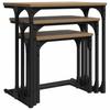Nesting Coffee Tables 3 pcs. Artisan Oak 50.5 x 35 x 53 cm