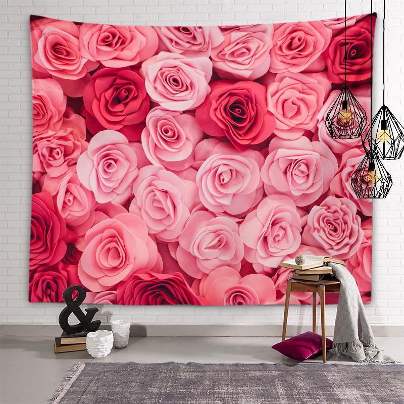 Эстетический гобелен с цветком розы — фото 6