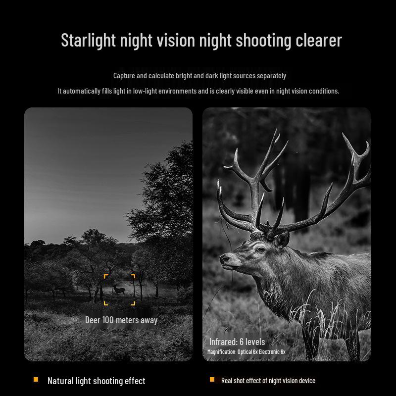 Dual-Use Ultra HD Day & Night Binoculars: Full-Color Low-Light Night Vision for Outdoor Exploration
