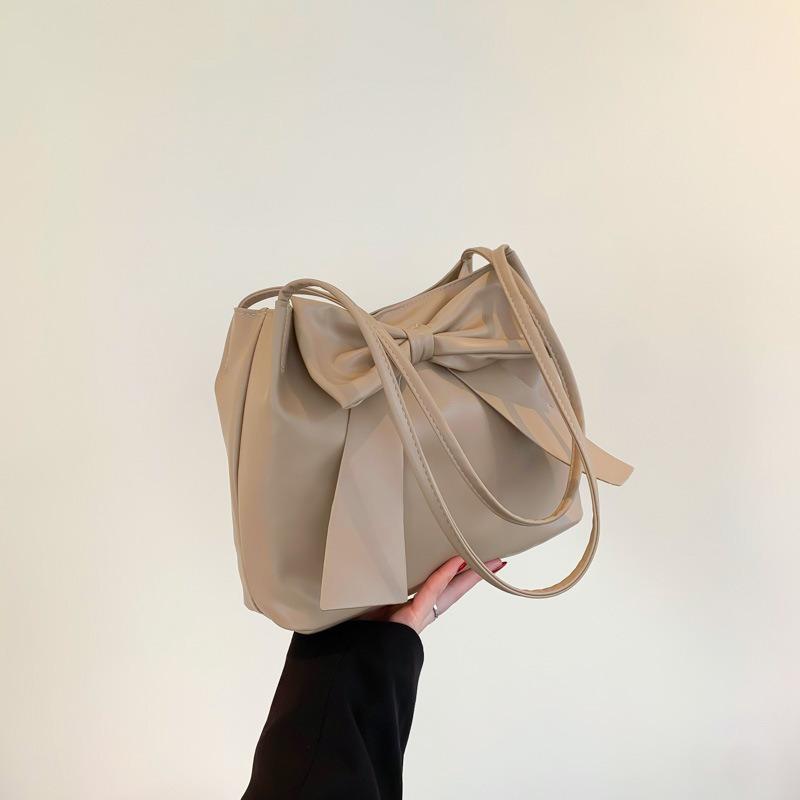 New Popular, Fashionable, Beautiful, Trendy and Simple Hand-held Underarm Bag, Large-capacity Bow Tote Bag for Women