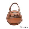 Basketball Handbag Small Round Bag Basketball Bag Letter Printing Shoulder Bag
