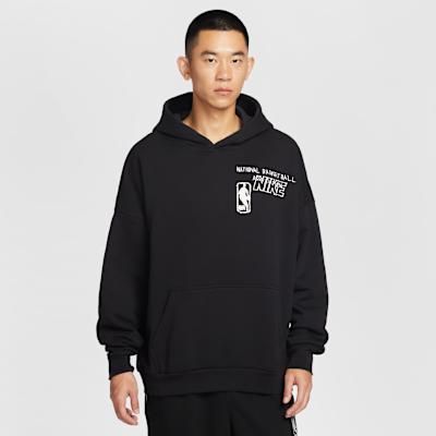 Nike Club Sweatshirts Men s Black/Fresh Orange Hooded Moderate S