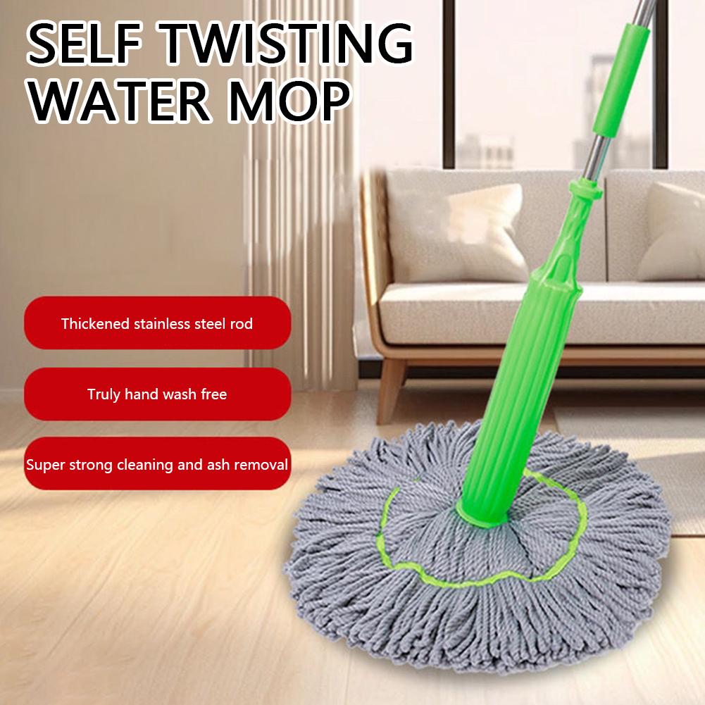 New Self-Twisted Mop,Multifunctional Home Microfiber Cleaning Mop for Bathroom Kitchen,Long Handle Super Absorbent Floor Cleaner