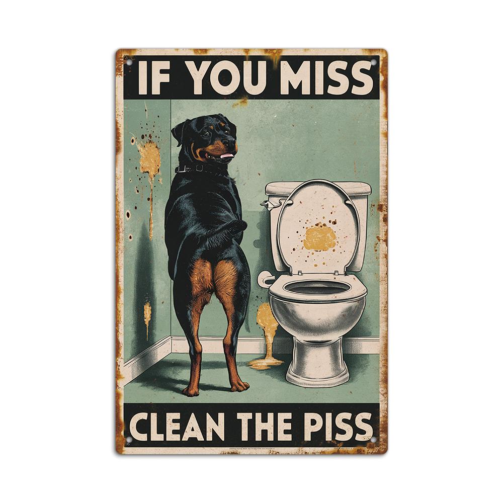 Putuo Decor Vintage Metal  Sign, Chimpanzee Element, Wall Art Decor for Home Farmhouse Bathroom Washroom Toilet, Gift