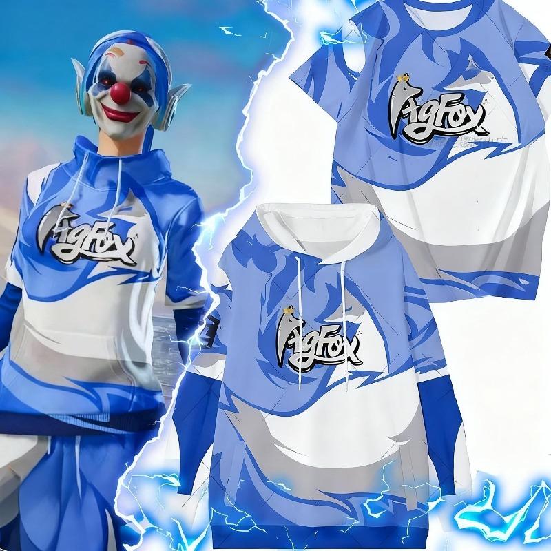The same agfox team peripheral COS clothing D digital printing short sleeves, sweater, suit