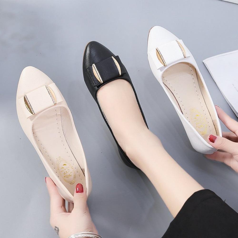 Women Trend Flat New Casual Lightweight Office Dress Shoes Women Baotou Slip on Comfortable Elegant Loafers Shoes for Women